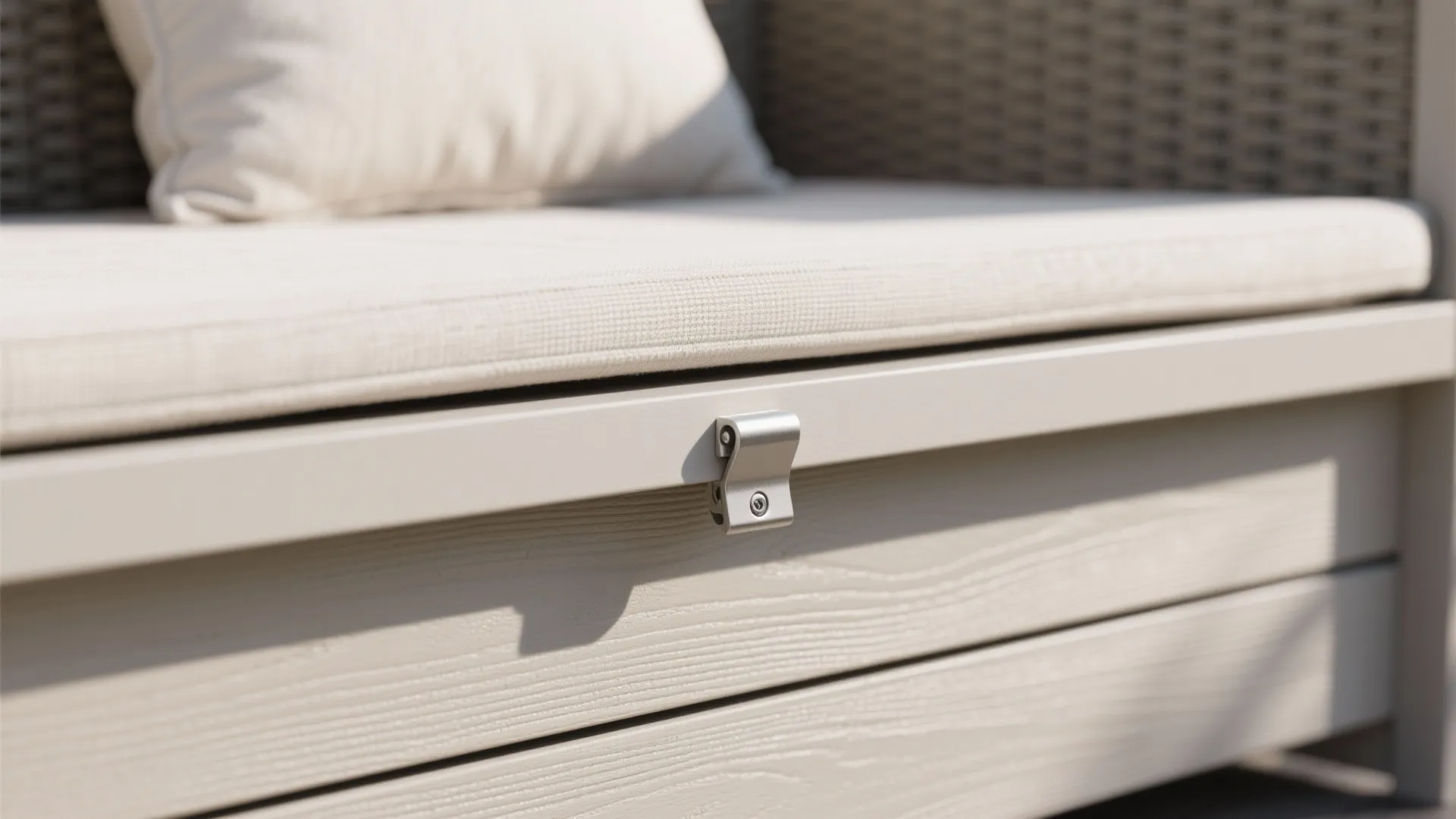 Minimalist Balcony Storage & Lounge