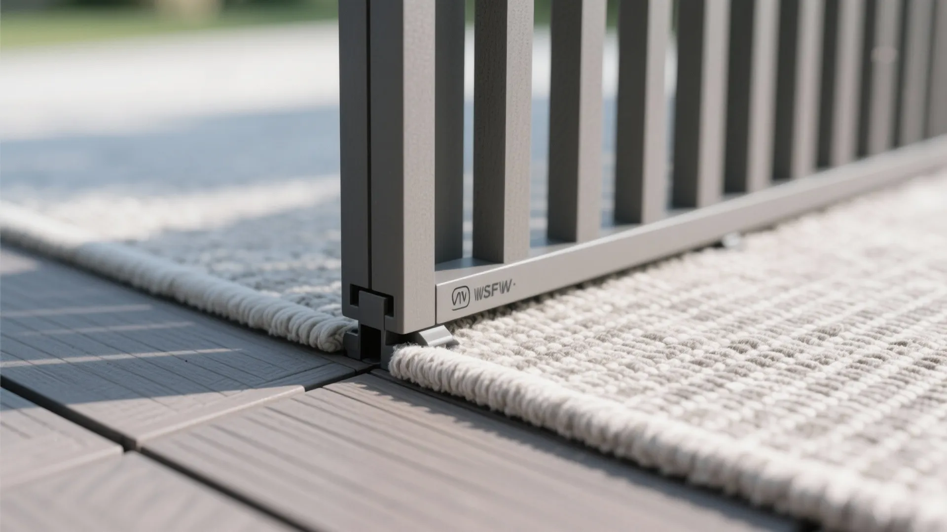 5) Flooring and privacy: deck tiles, outdoor rugs, and screens