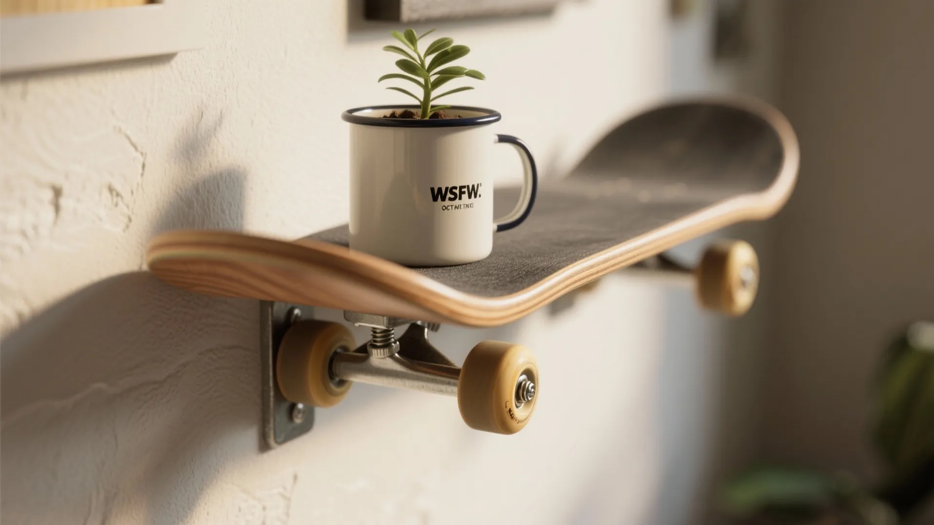 2. Floating Shelf from a Deck