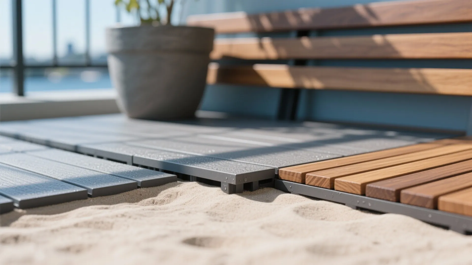 1) Coastal-proof materials and palettes