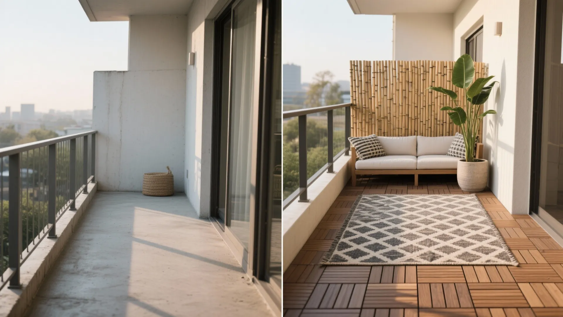 Textured Surfaces: Deck Tiles, Rugs, and Railing Screens