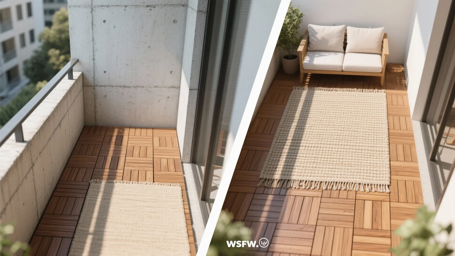 Outdoor Rugs and Deck Tiles for Instant Warmth