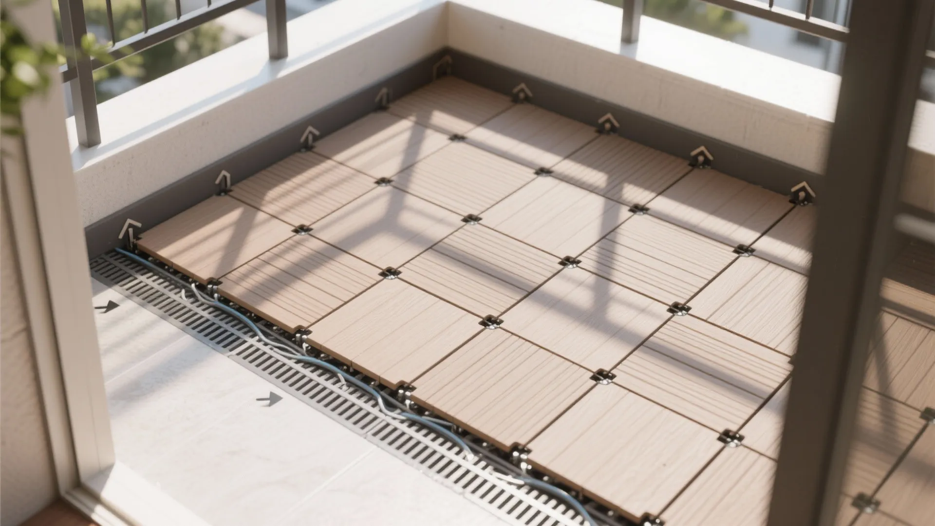 Interlocking Deck Tiles (Wood-Look or Composite)