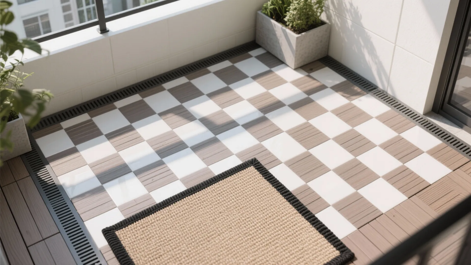 Deck Tiles and Textural Layers Underfoot