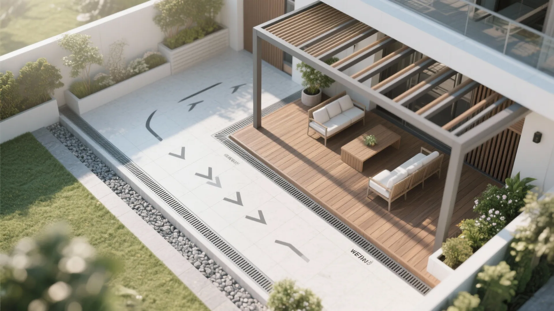 Monsoon-Savvy Outdoor Lounge and Pool Deck