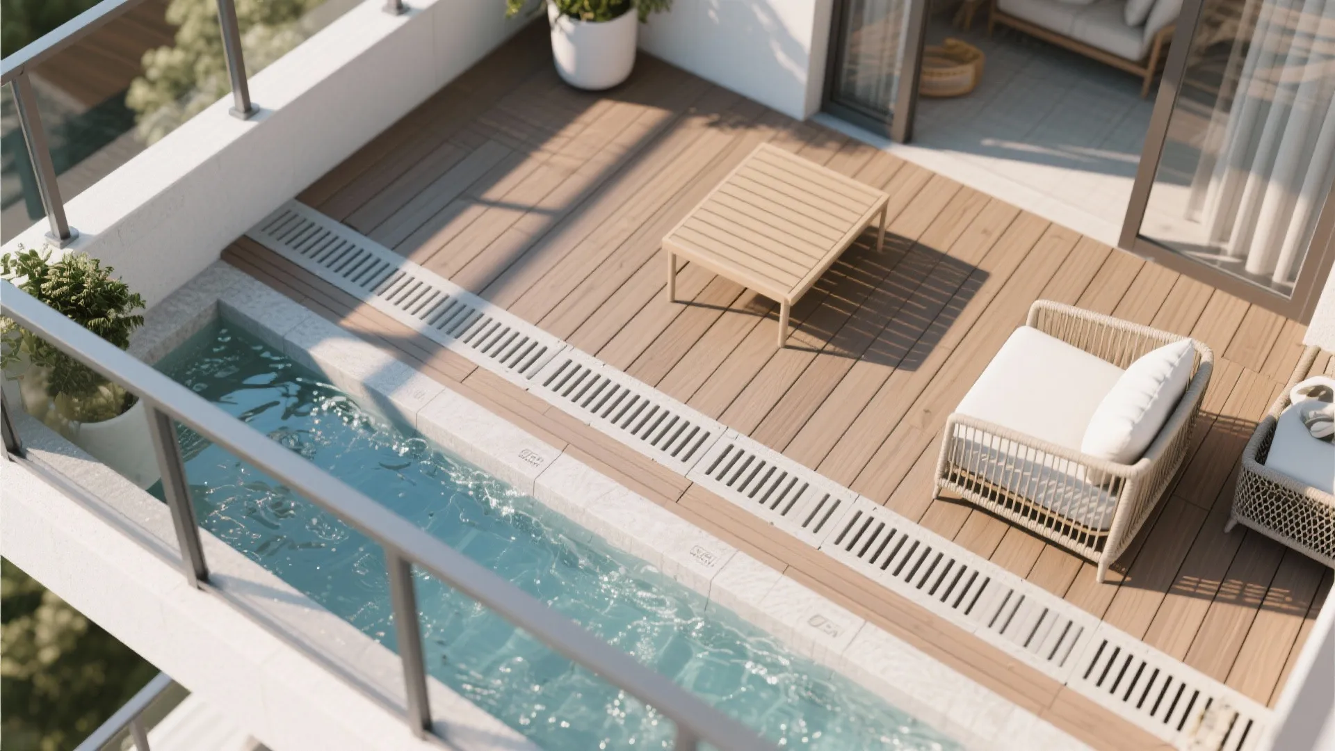 Drainage, decking, and wind-smart styling