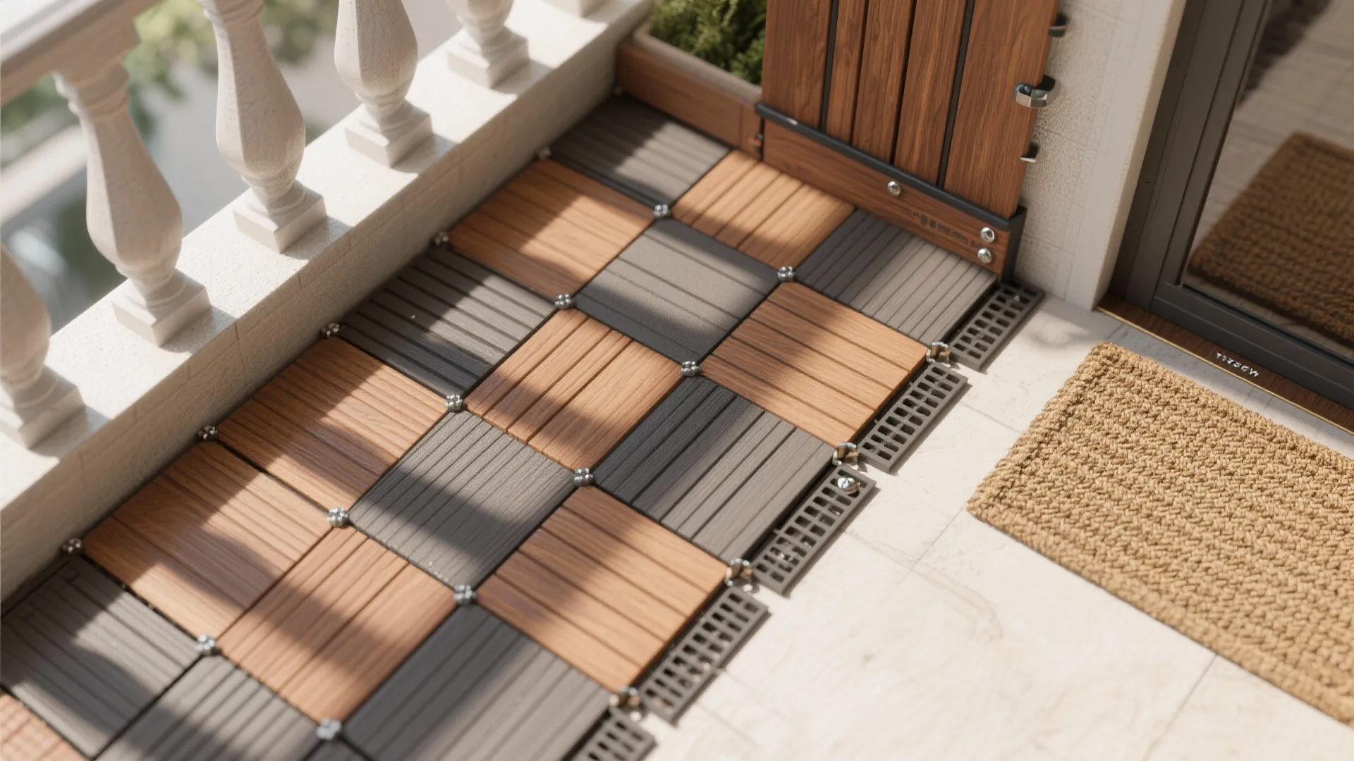 Warm Wood and Textured Decking for a Cozy Feel