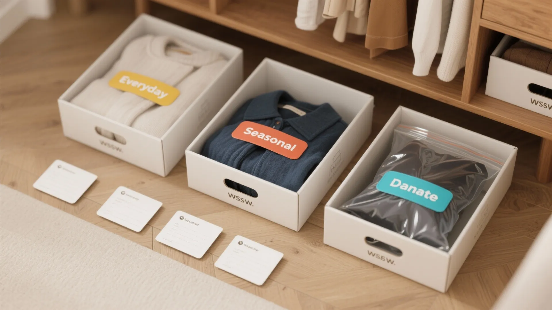 5. Declutter systems and seasonal rotation