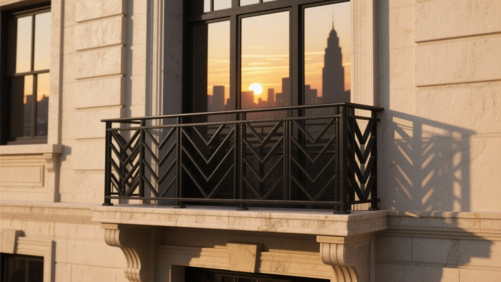 Geometric Grille Patterns with Art Deco Flair