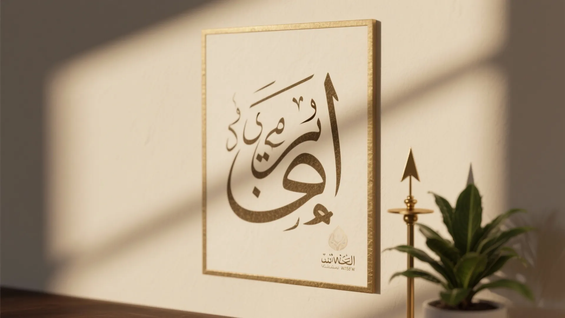 Intentional Decor: Calligraphy, Greenery, and Orientation Cues