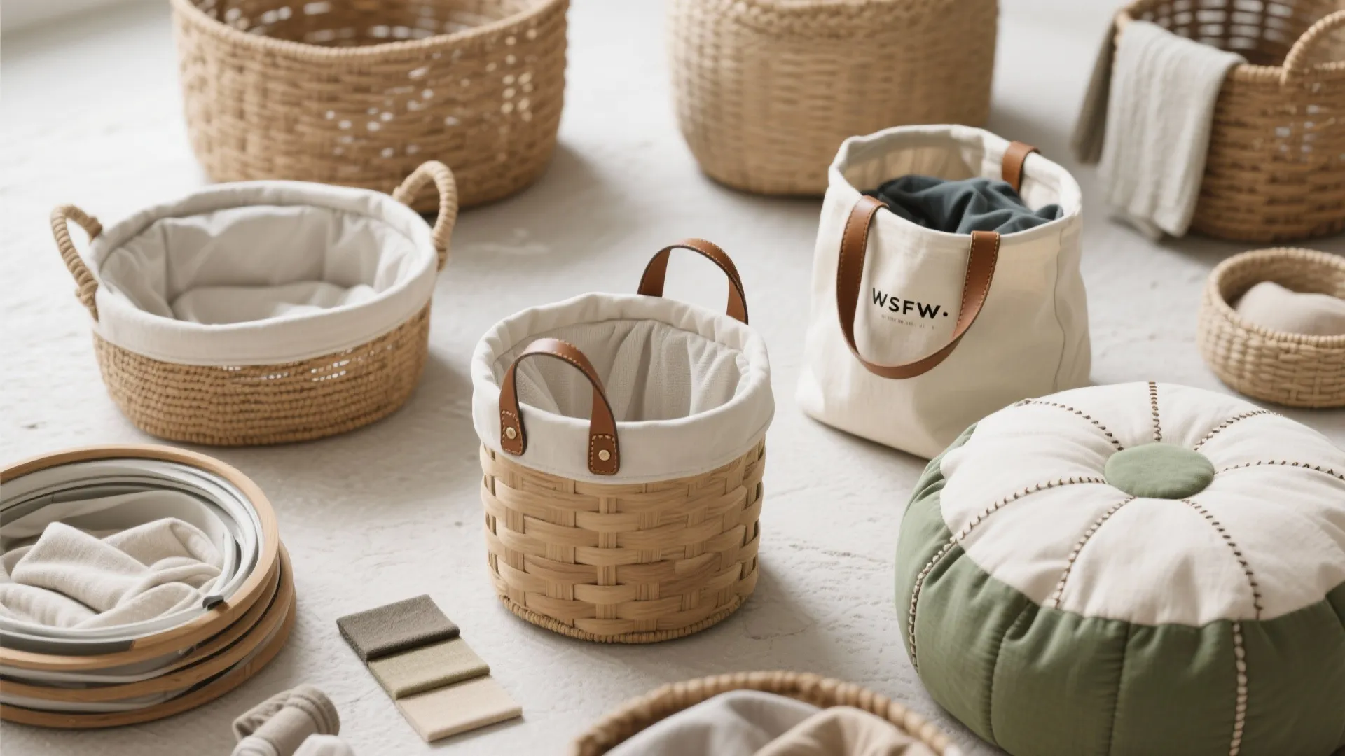 5. Decorative collapsible baskets that double as decor