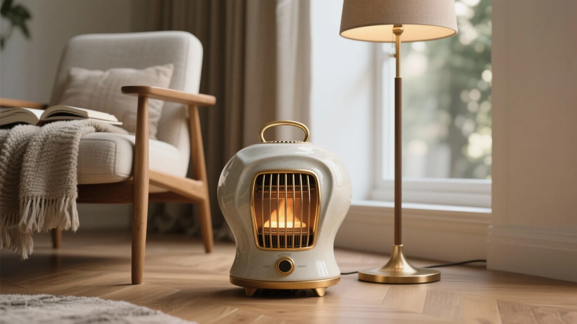 Decor-forward portable heaters as design accents