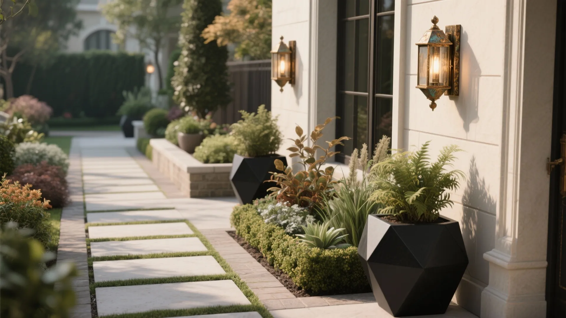 5. Decorative Accent Sconces to Match Landscape Design
