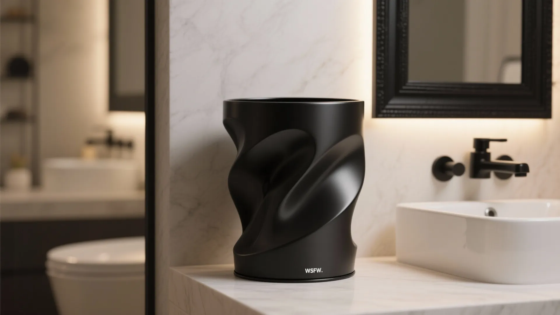 4. Decorative black can as an accent piece