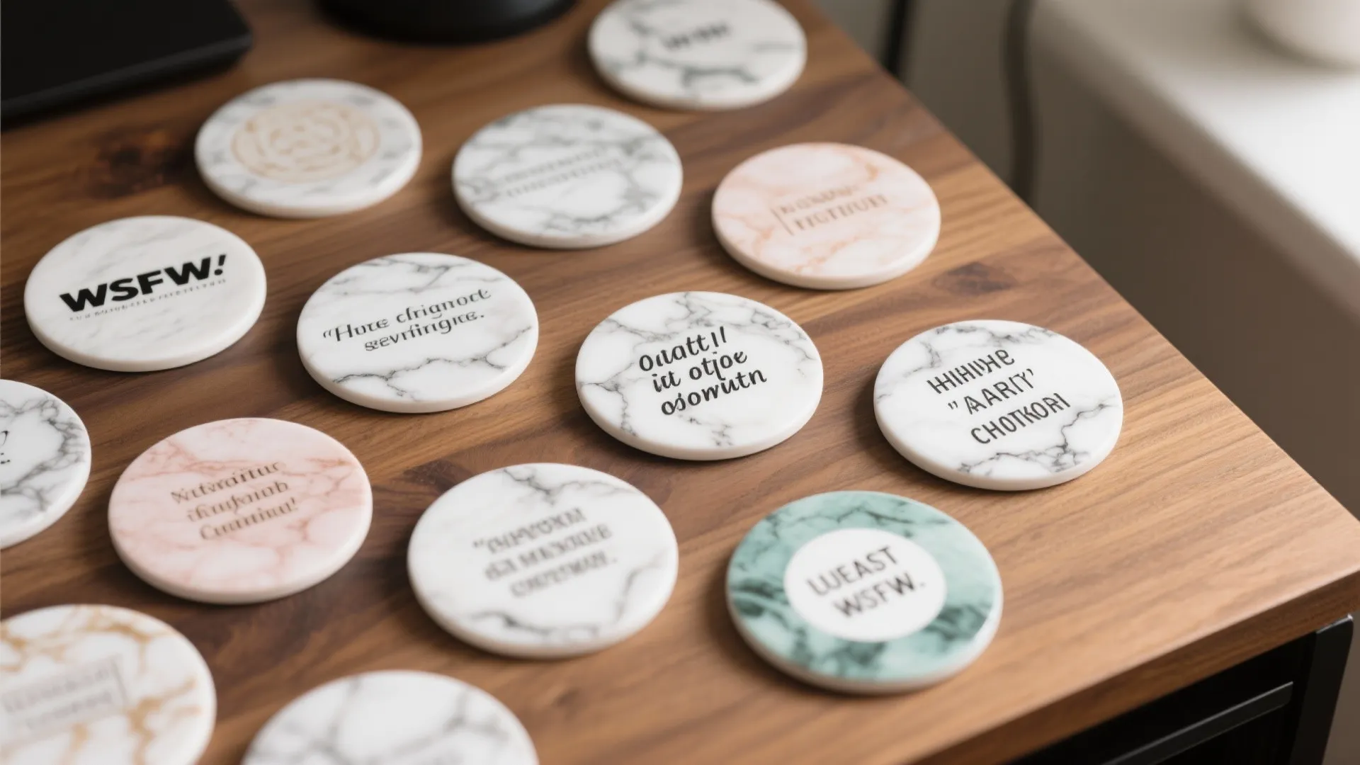 7. Coasters with Personality