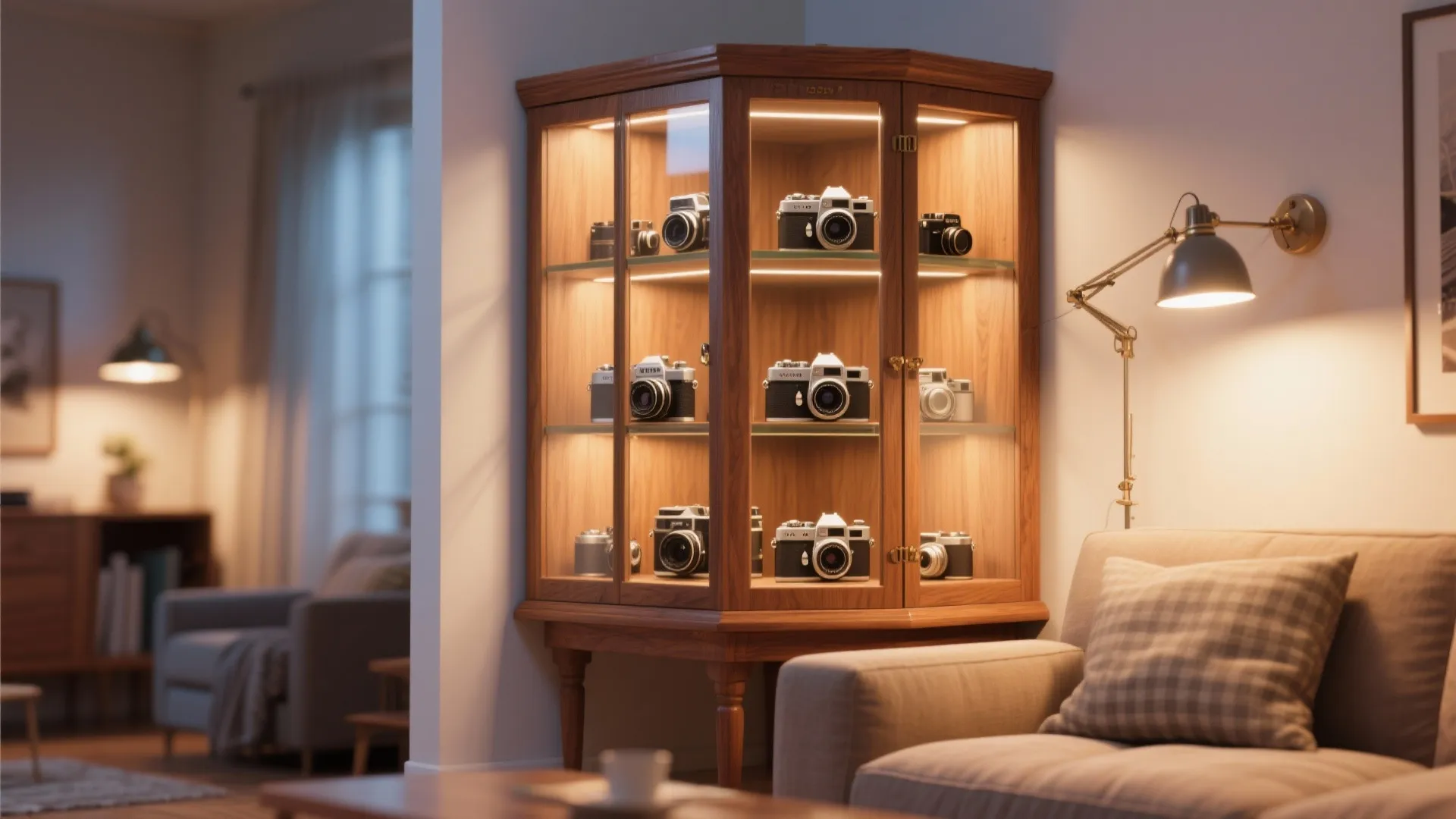 7. Decorative Curio Cabinet