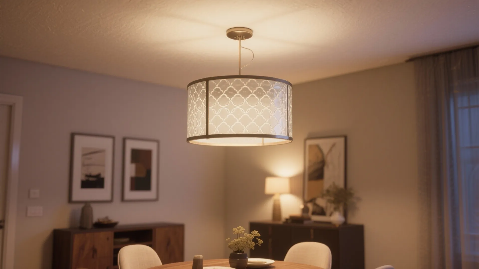 2. Decorative flush mount with translucent diffuser