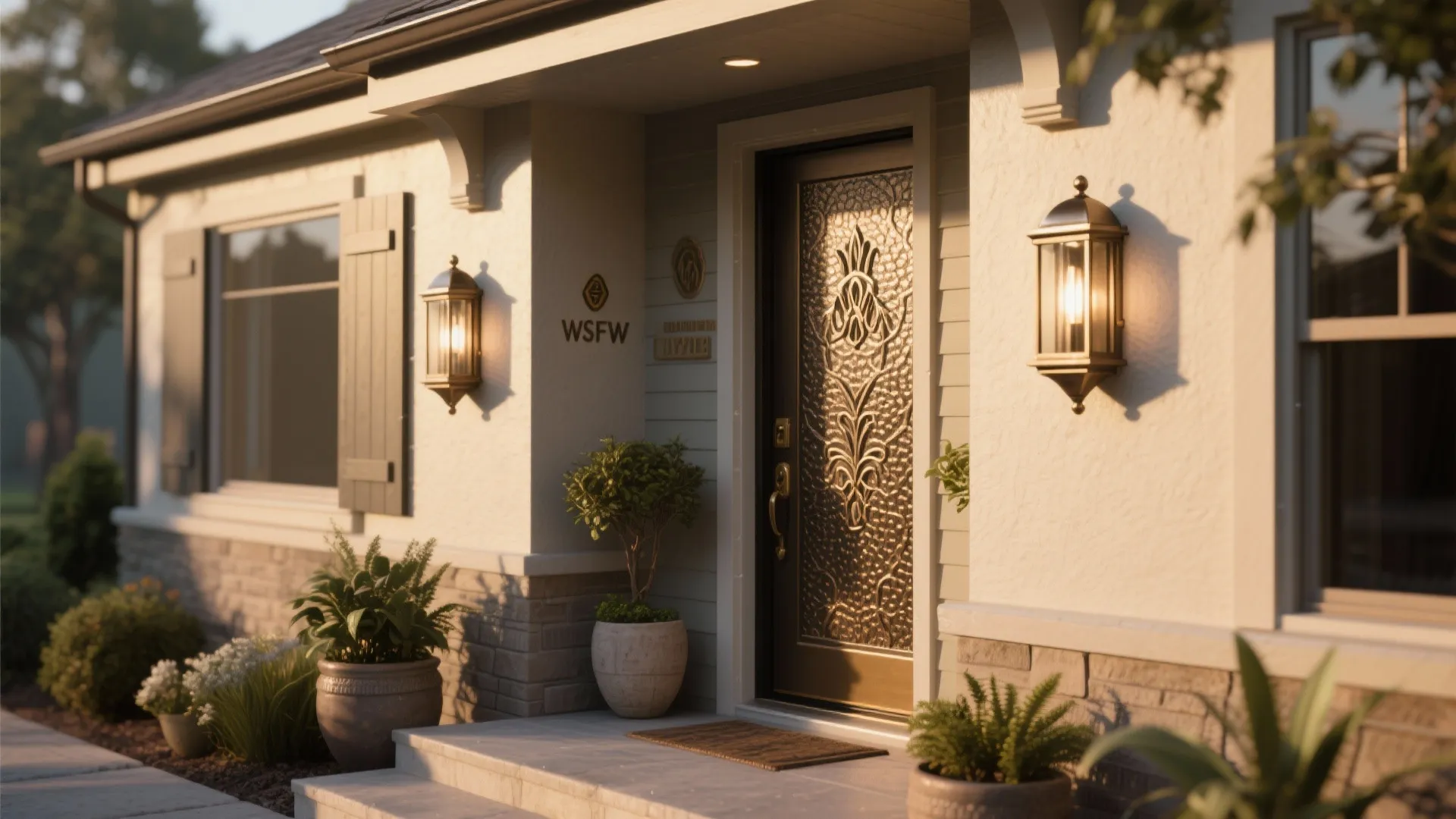 4. Decorative Facade Wall Packs for Curb Appeal