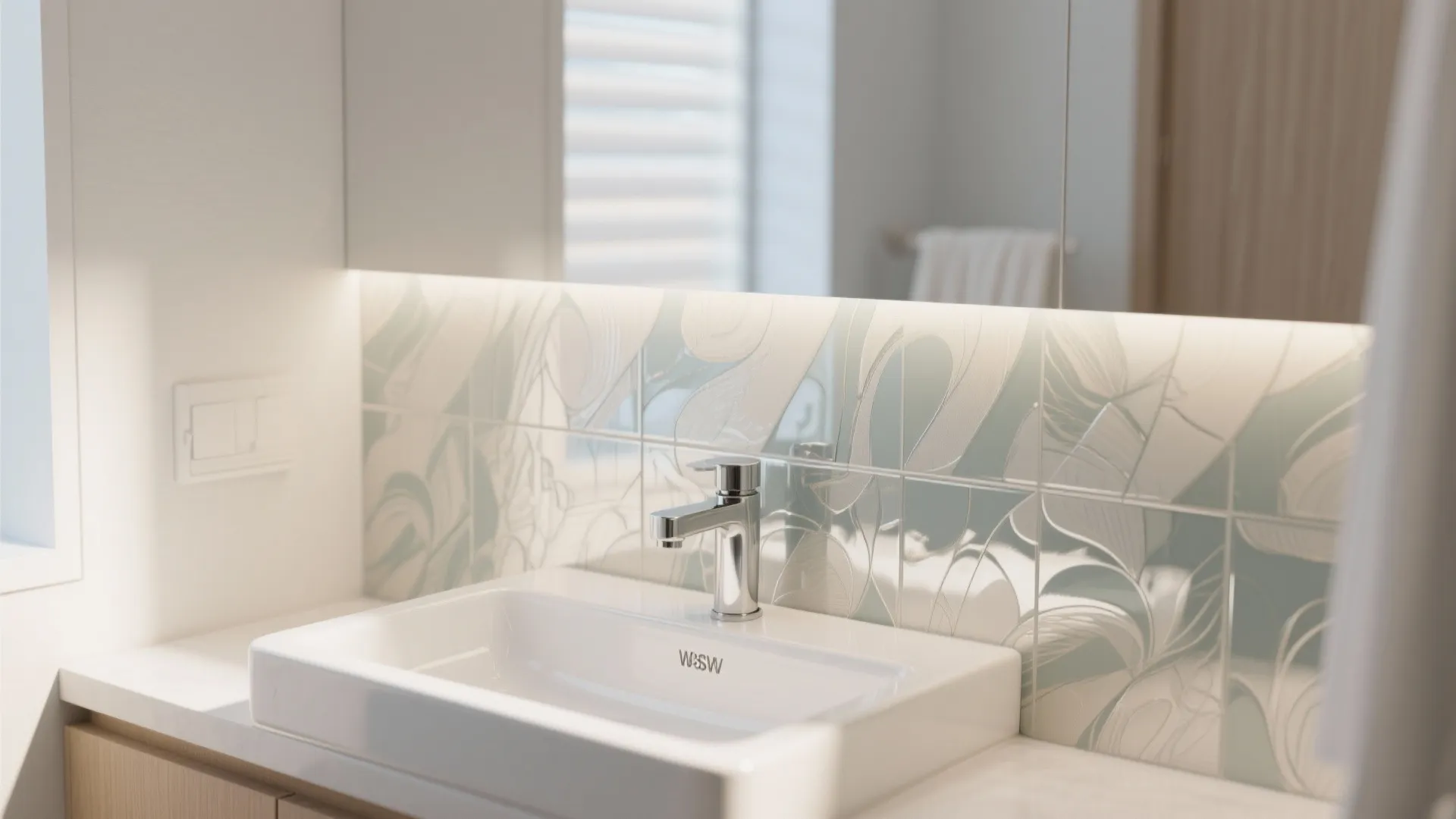 Decorative Glass Panel Splashback