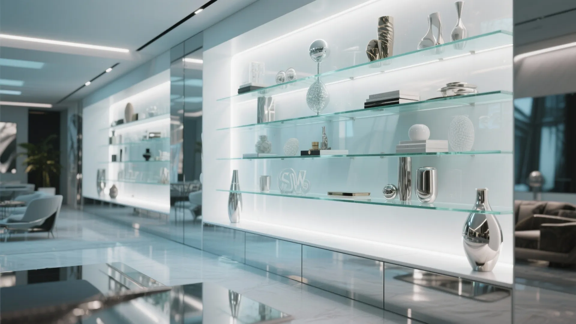 8. Decorative Glass Niches