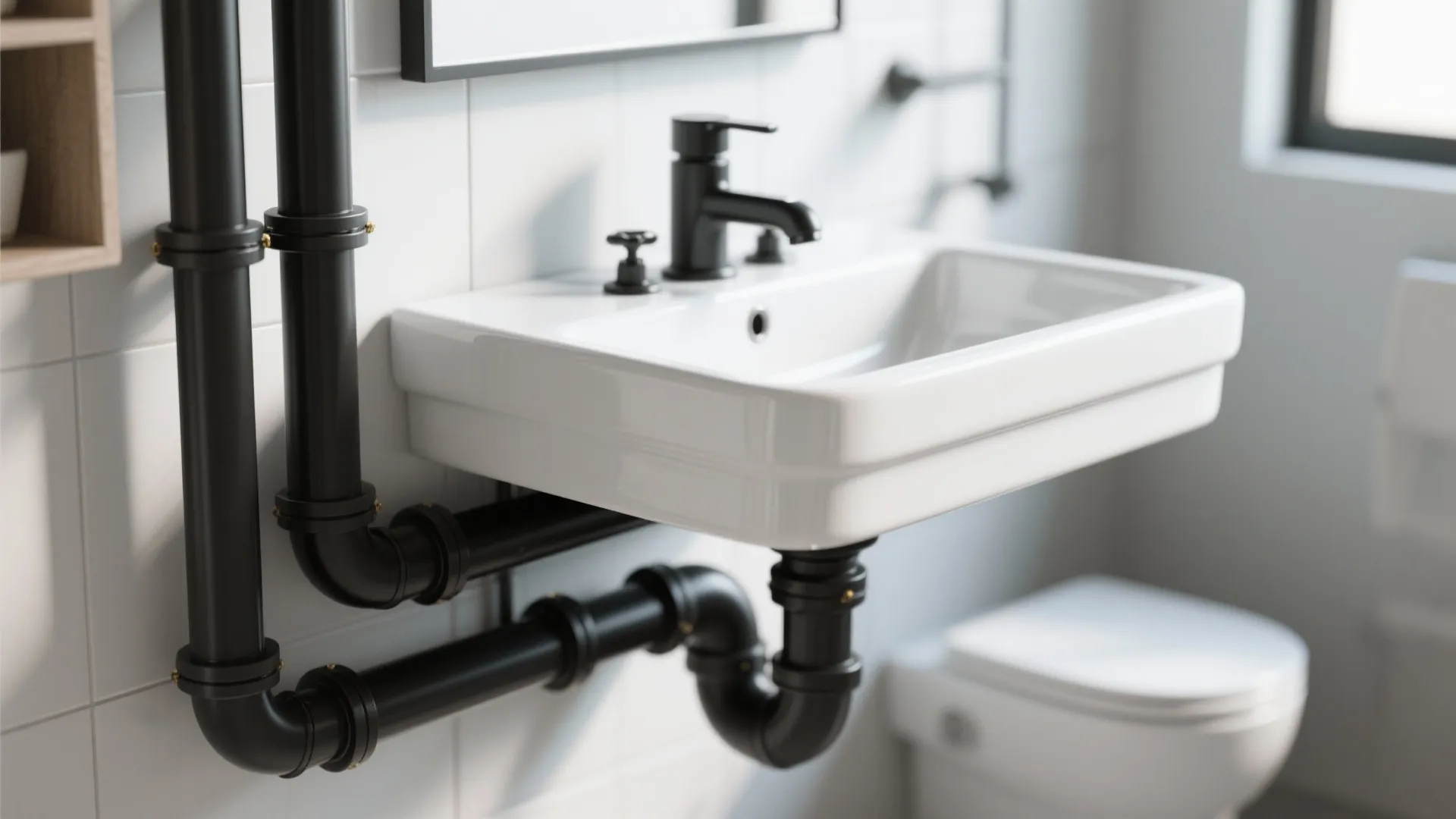 9. Hide Plumbing Artfully