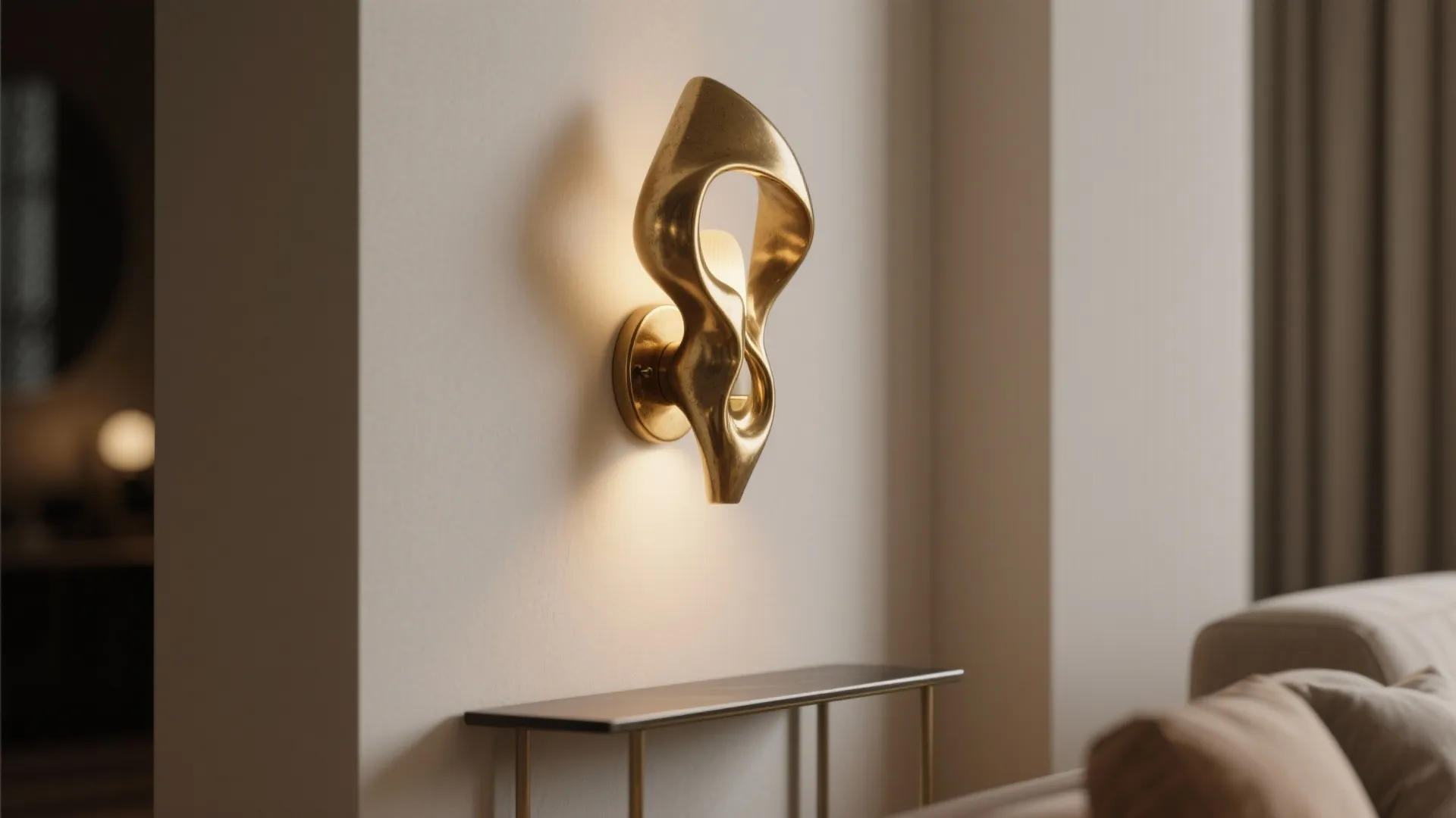 4. Decorative Statement Sconce as Small-Space Artwork