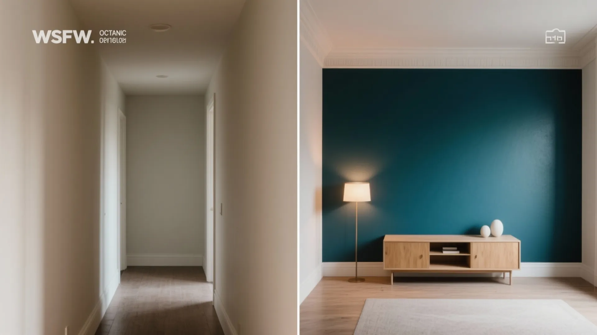 2. Deep Accent Walls for Shorter Rooms