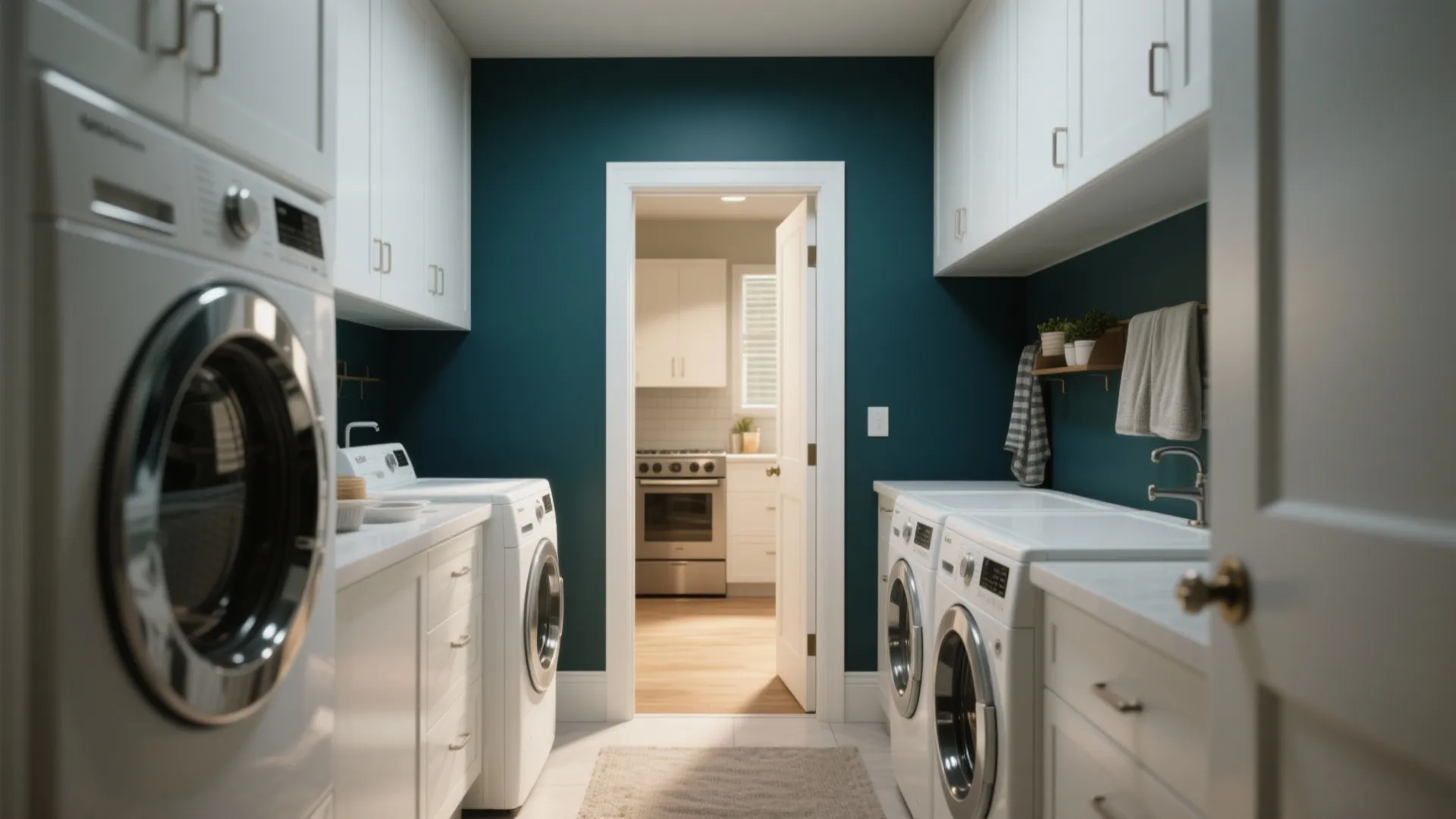 5. Deep Accent Wall Near the Door for Depth