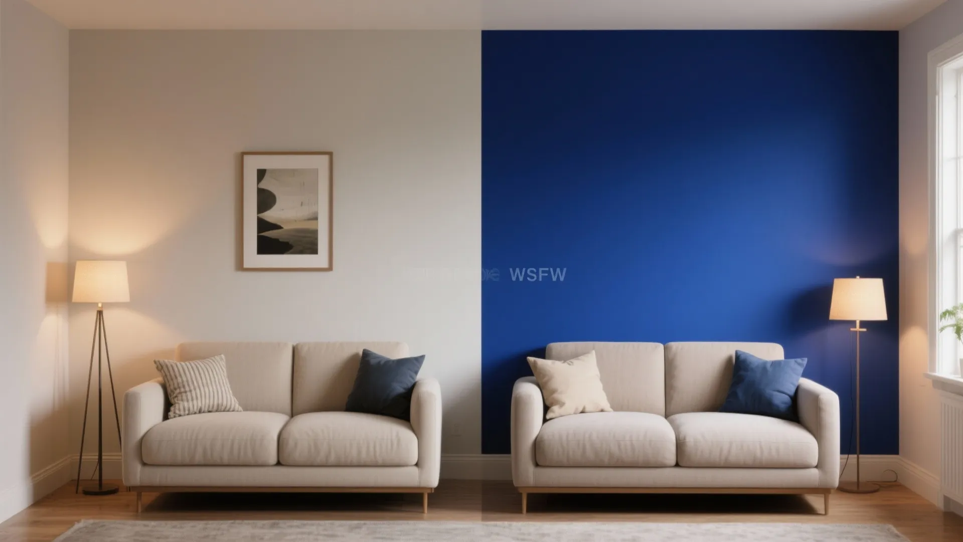 Deep Accent Wall for Depth Without Clutter