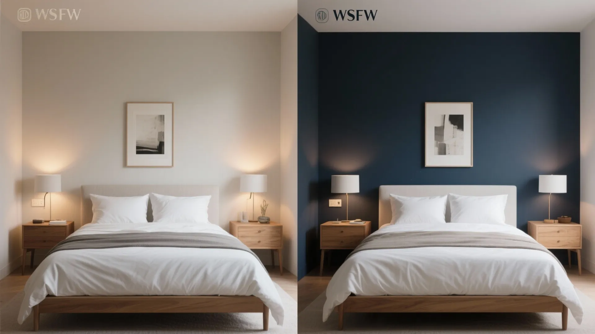 Deep Accent Wall (Controlled Contrast for Focus)