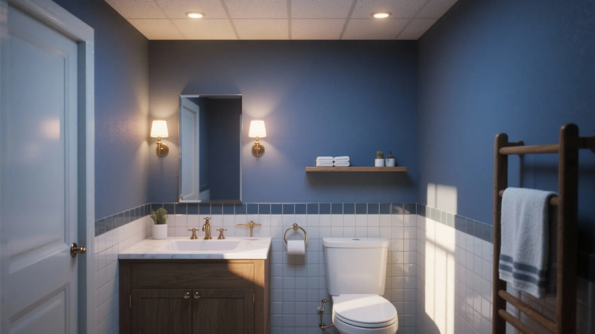 Bathroom Ceiling Paint Same Color as Walls — 5 Smart Ideas