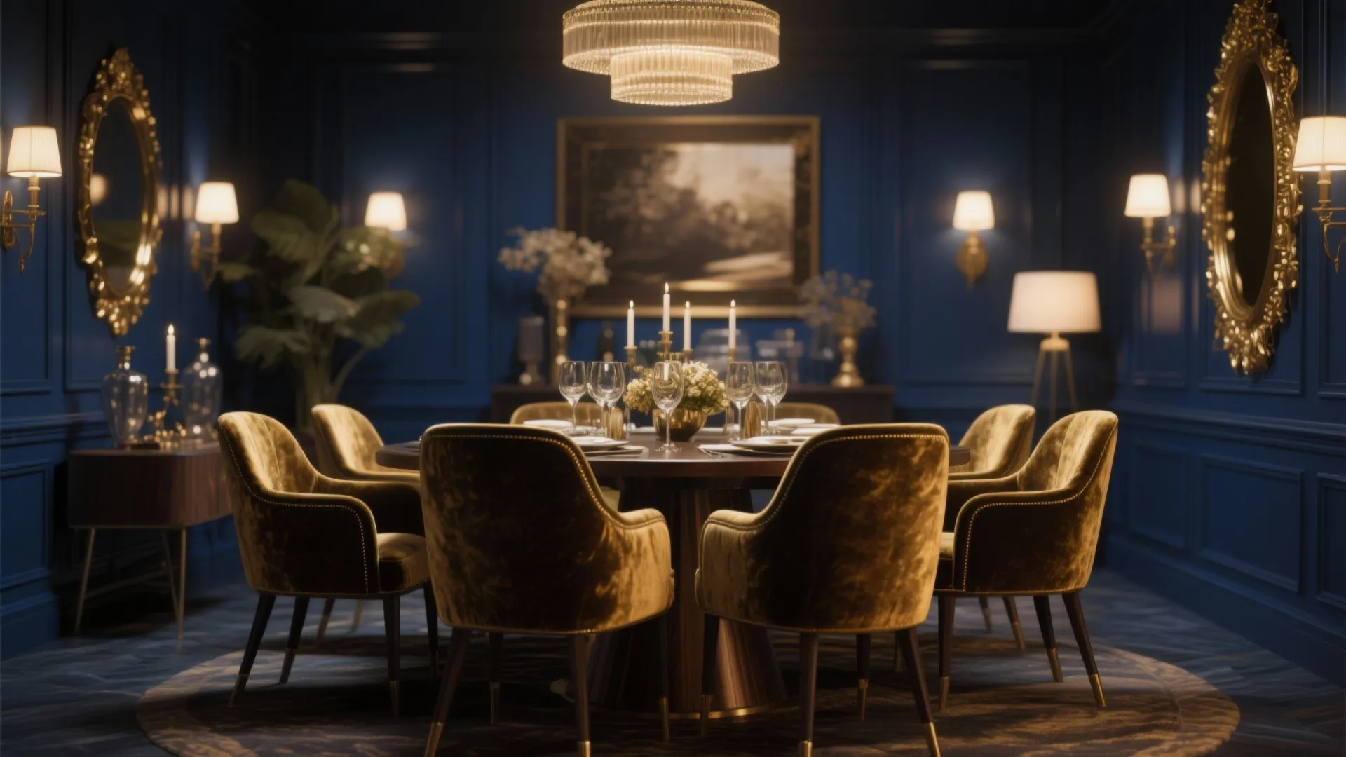 Tip 2: Deep Blue for Cozy Elegance