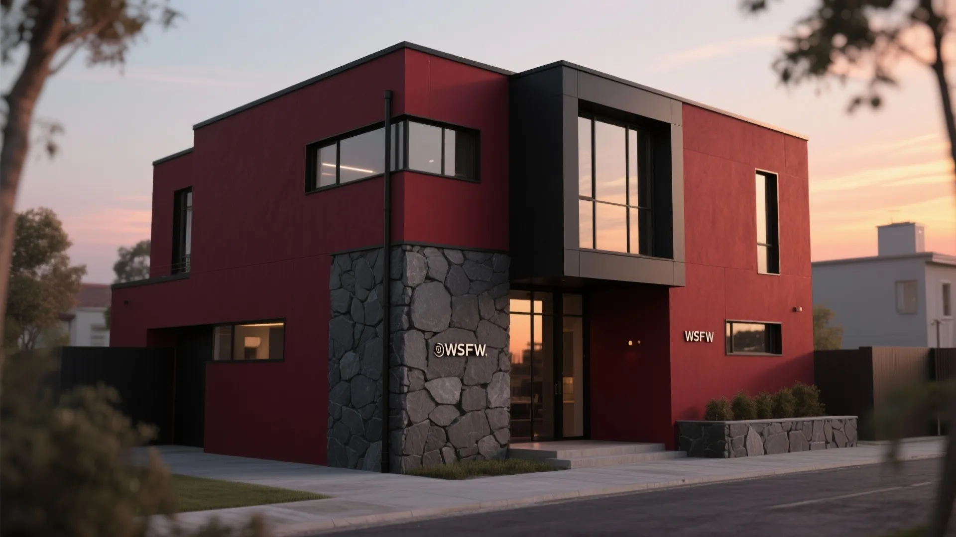 2. Deep Burgundy for Modern Elegance