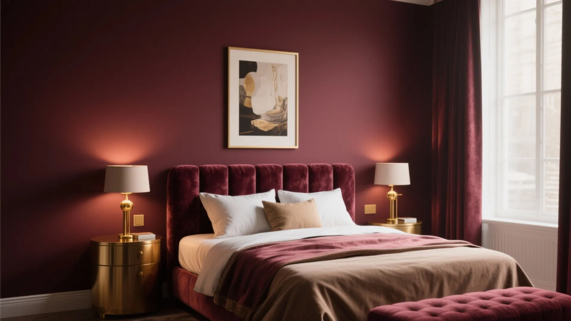 2. Deep Burgundy — Dramatic Without Being Overbearing