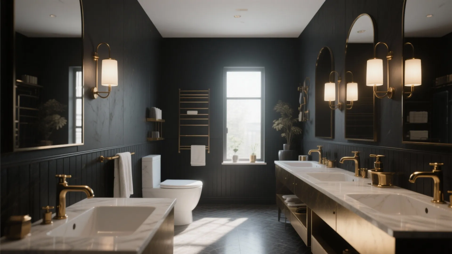 1. Deep Charcoal Walls