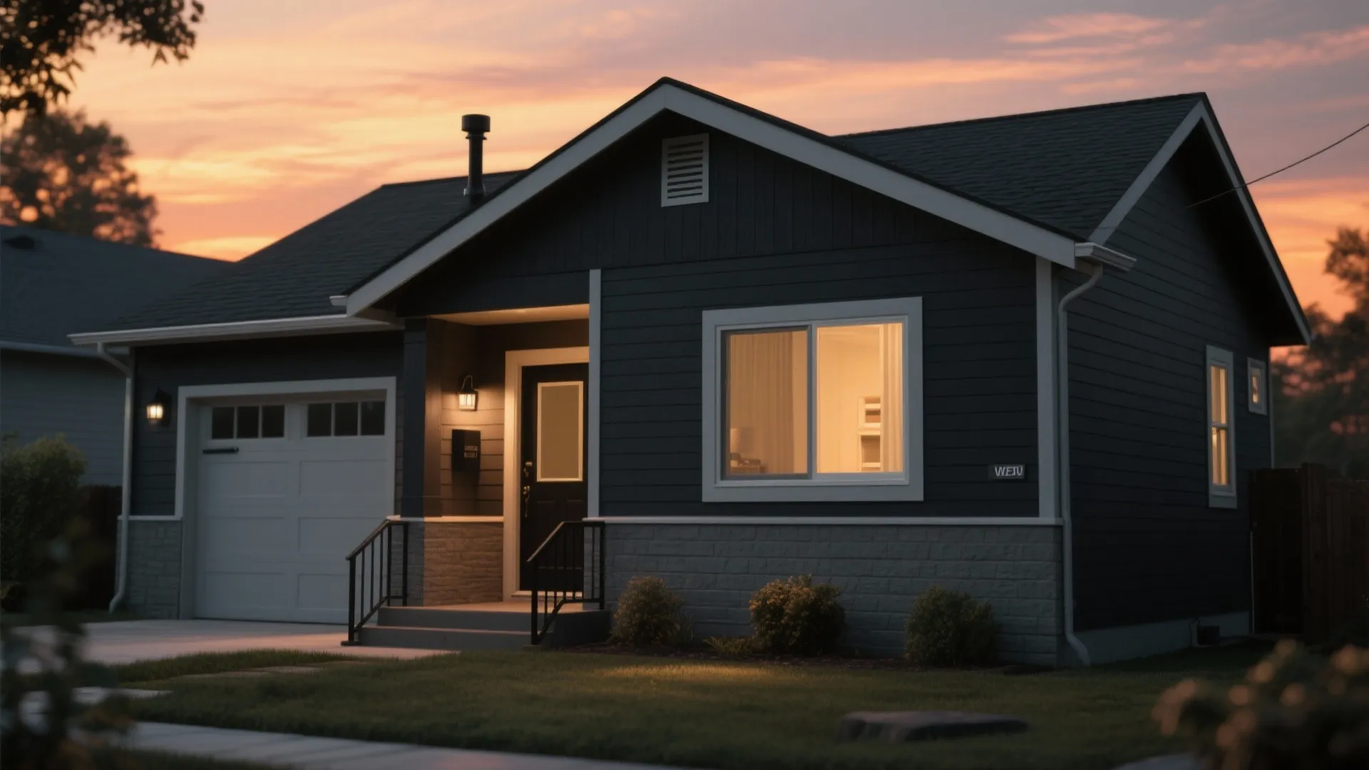 2. Deep Charcoal for Modern Curb Appeal