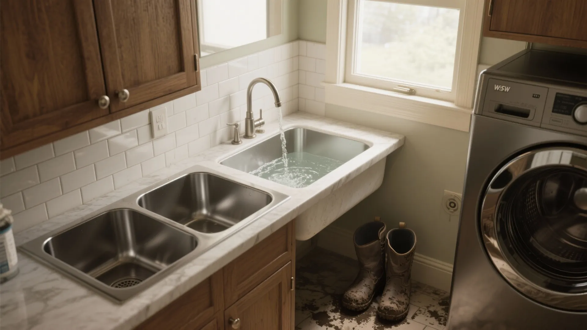 1. Deep, Multi-Compartment Utility Sink