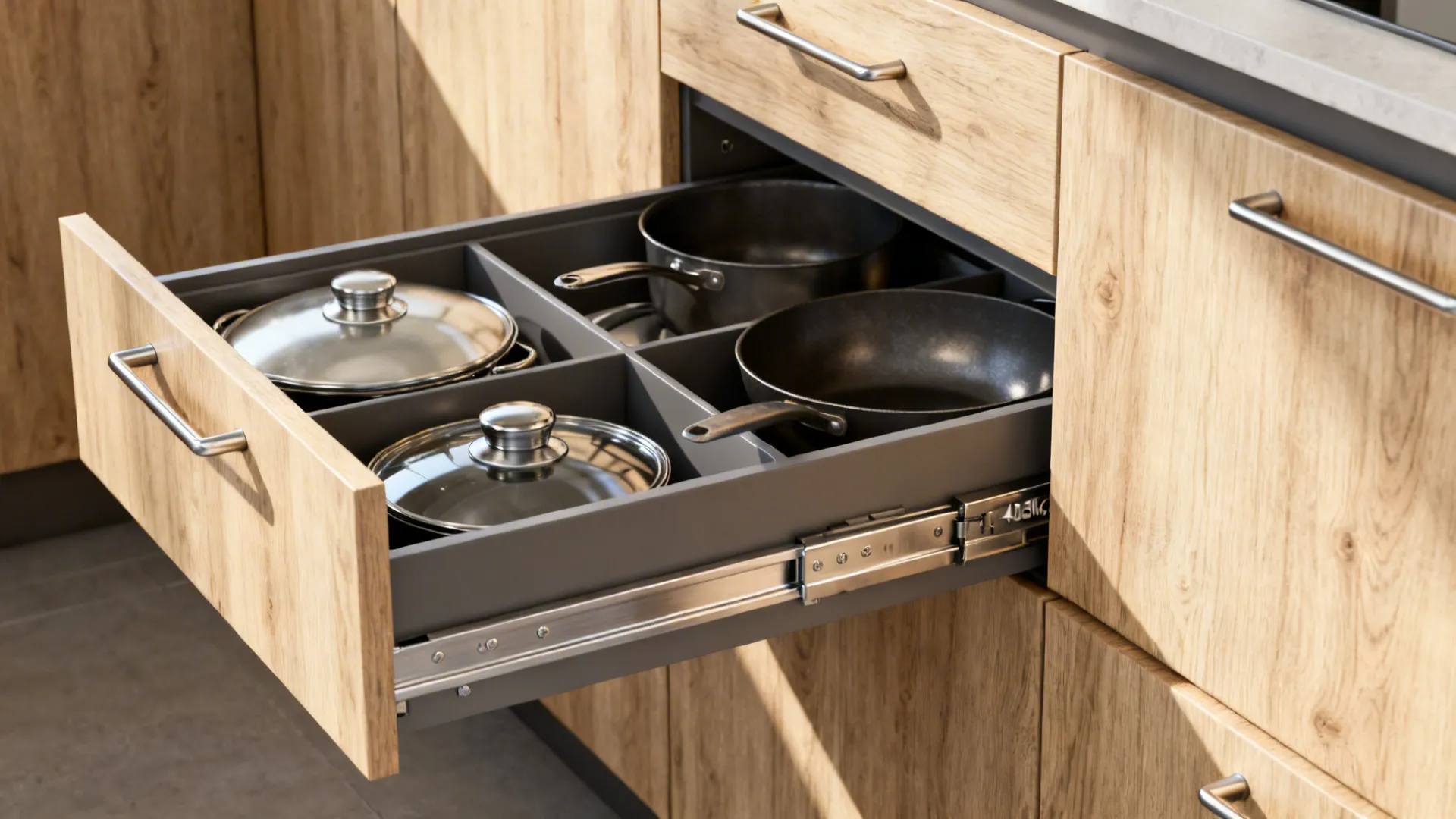 Minimal L-shaped uppers with deep base storage