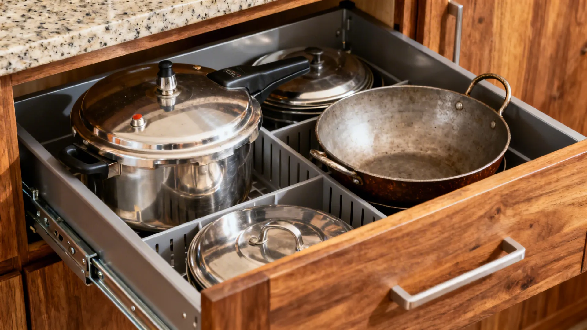 Storage that fits Indian cookware