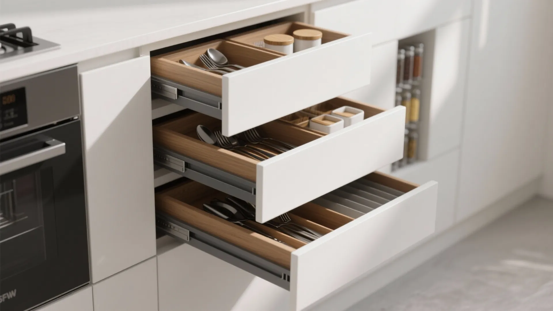 Minimalist kitchen storage