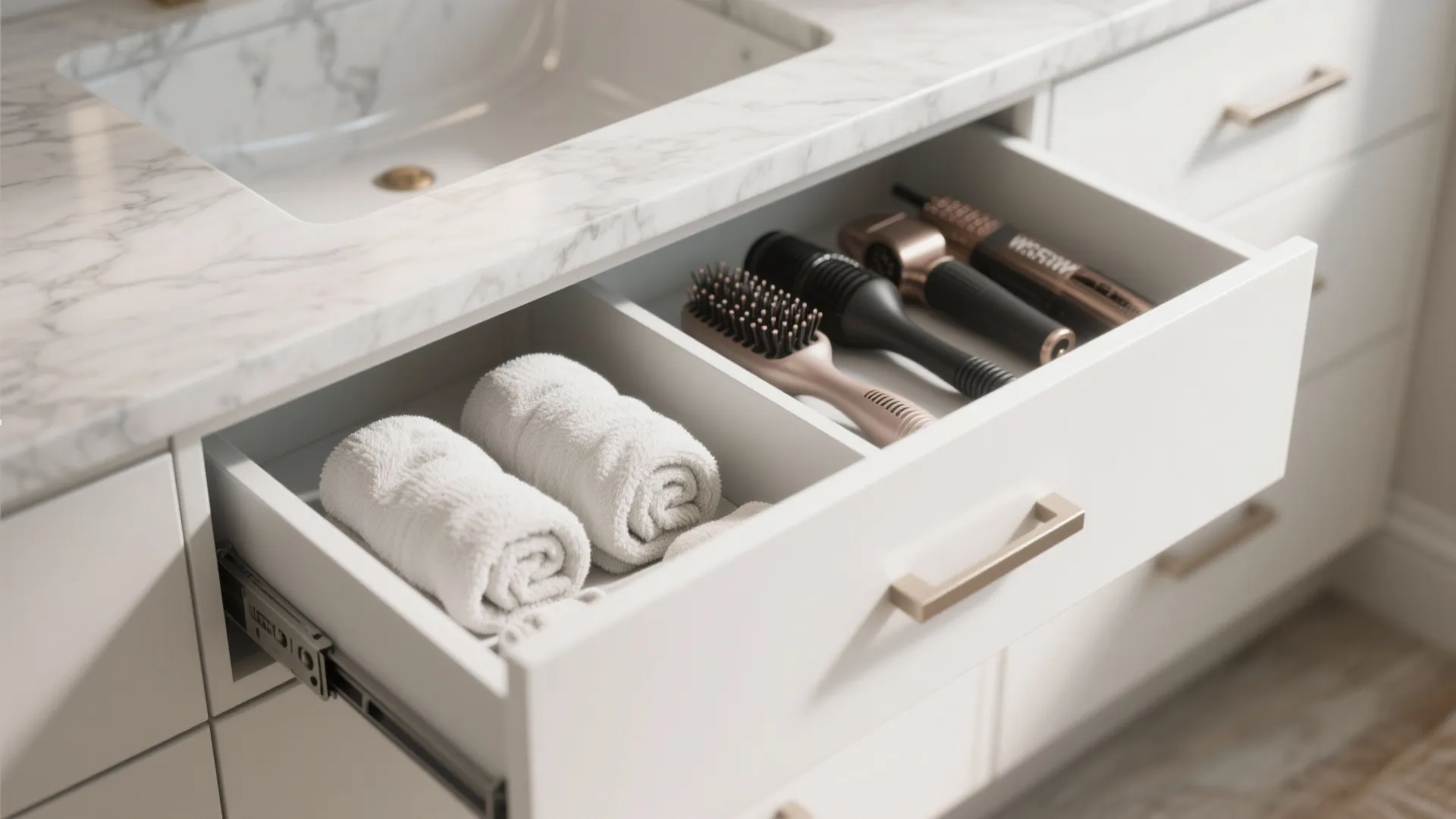 2. Integrated Storage with Deep Drawers