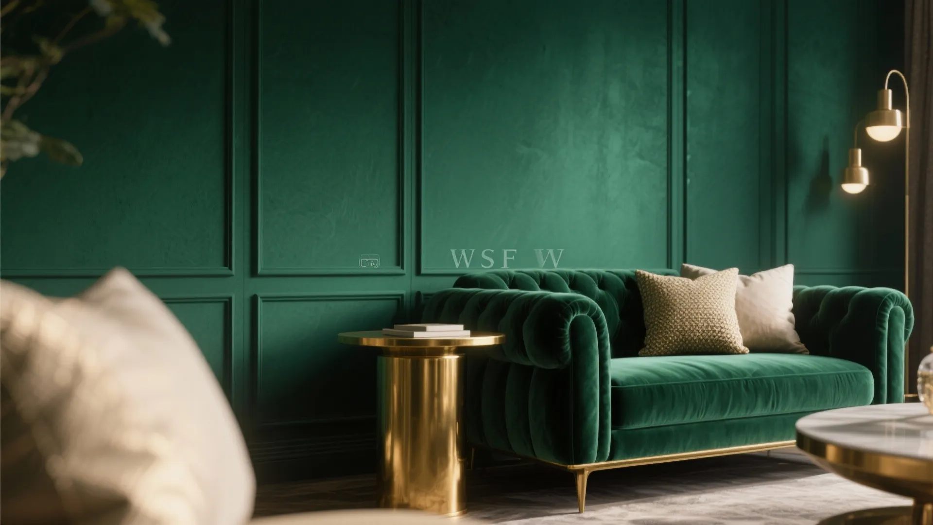 2. Deep Emerald Accent