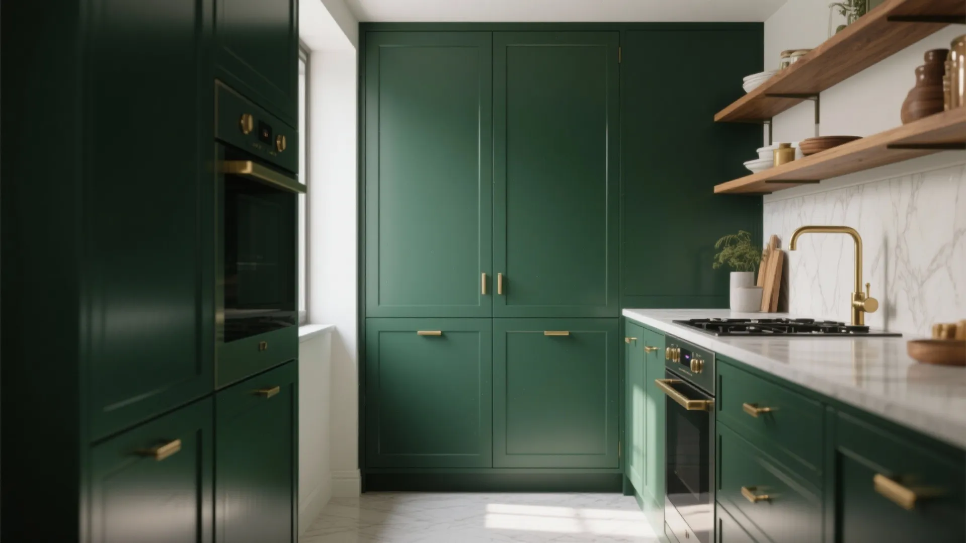 1. Deep Forest Greens for a Cozy Statement