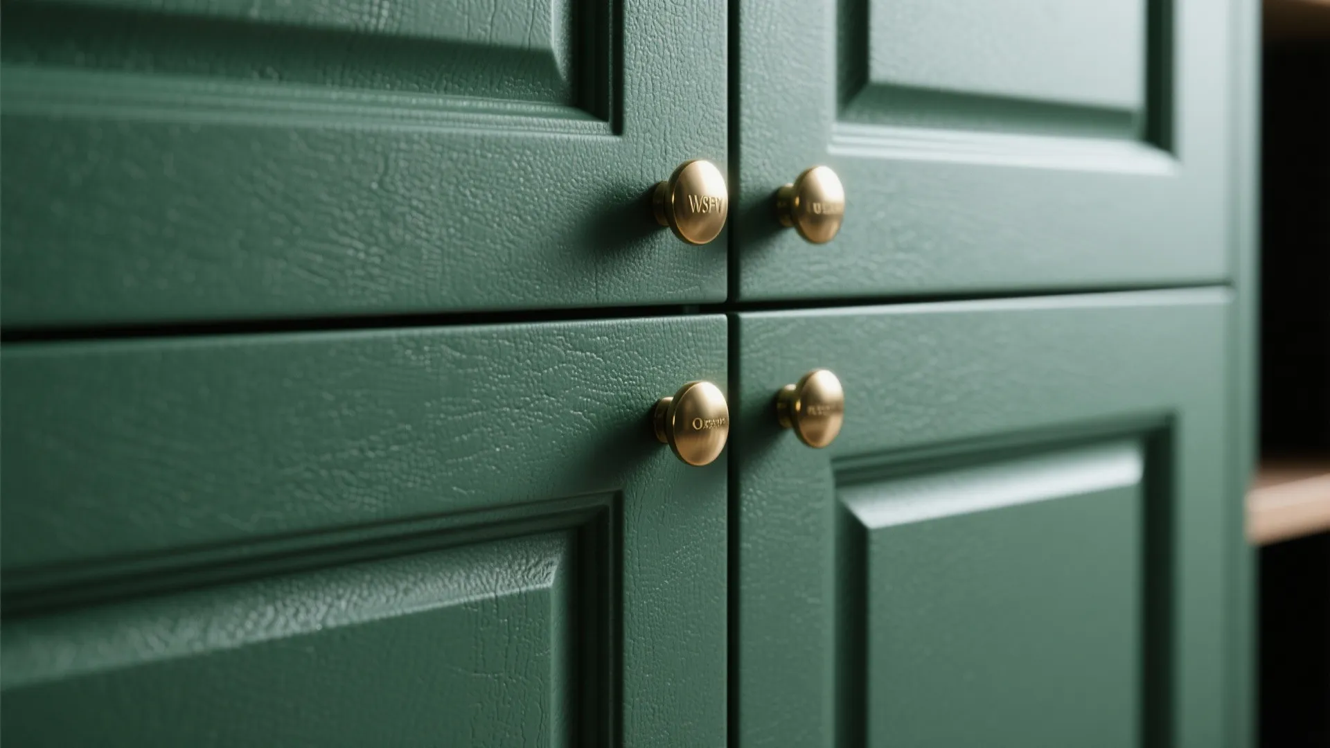 1. Embrace Deep Green Cabinets