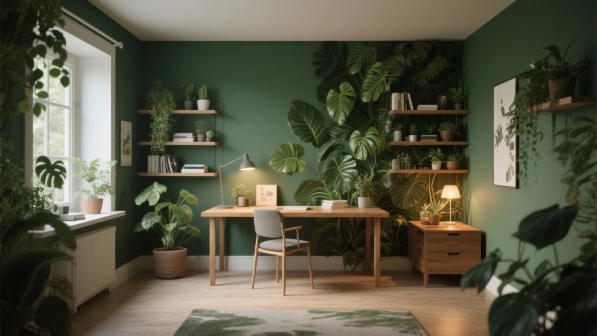 2. Deep Green for a Nature-Inspired Vibe