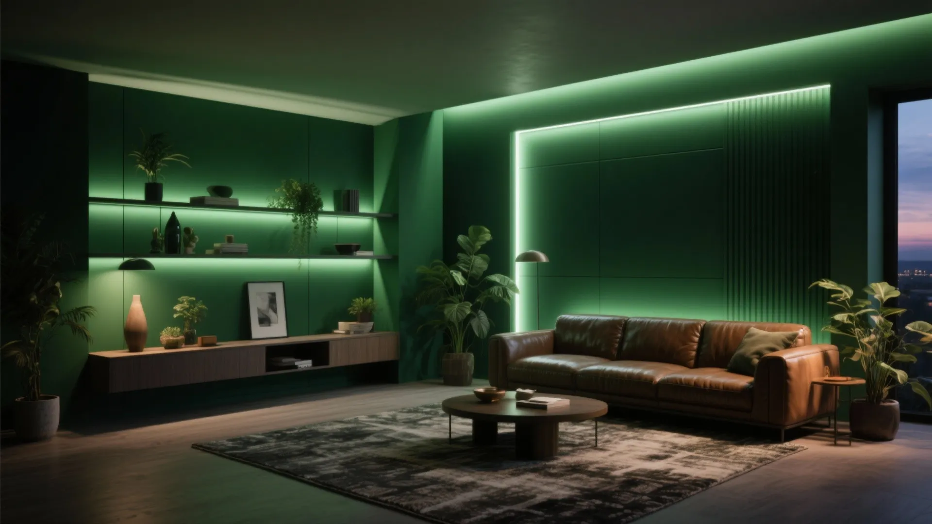 2. Deep Moody Greens for Depth