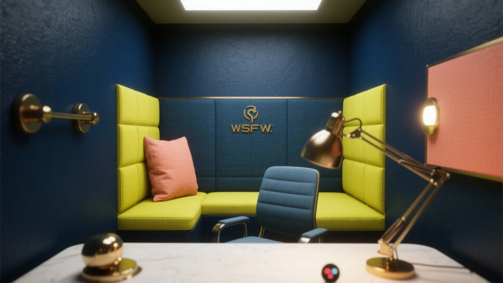 5. Deep Navy with Bright Accents — Professional with Pops of Energy