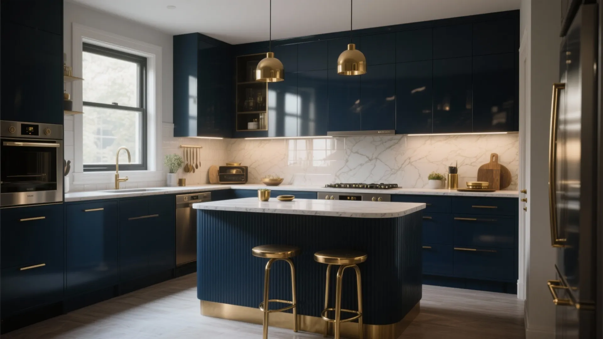 2. Deep Navy for Contrast and Drama