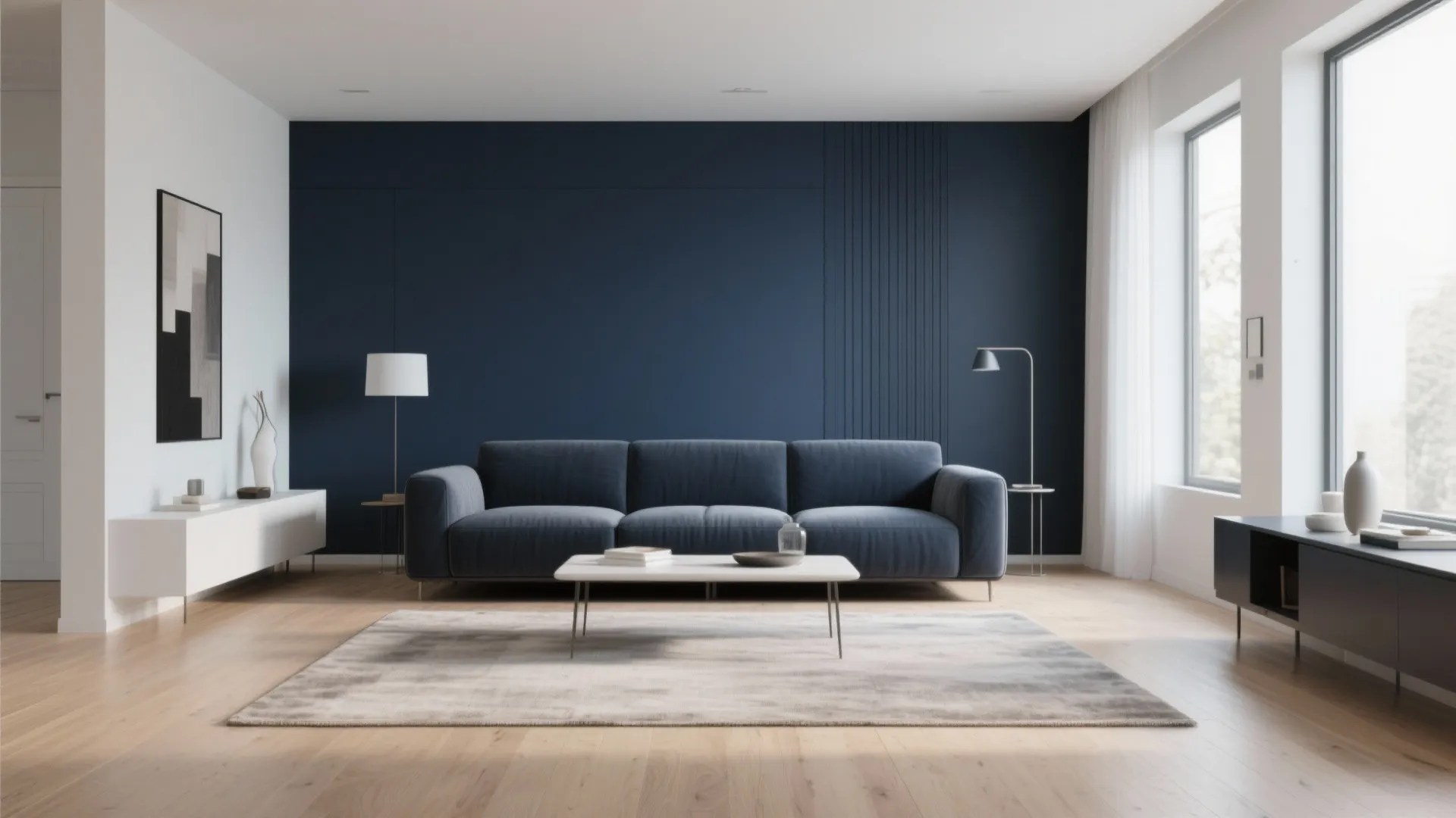 1. Deep Navy Elegance