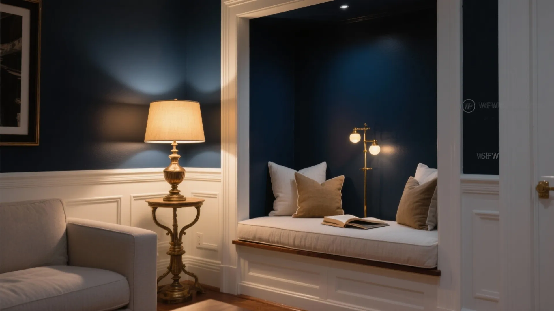 Deep Navy with High‑Contrast Trim